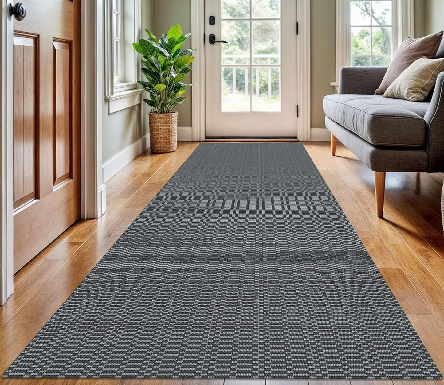 KOZYFLY Washable Runner Rug 3x10 ft for Hallway and Kitchen
