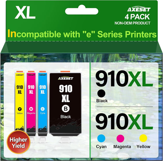 High-Yield HP 910XL Ink Combo Pack - Print More!