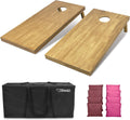 GoSports 4 ft x 2 ft Regulation Wooden Cornhole Boards Set - Sturdy