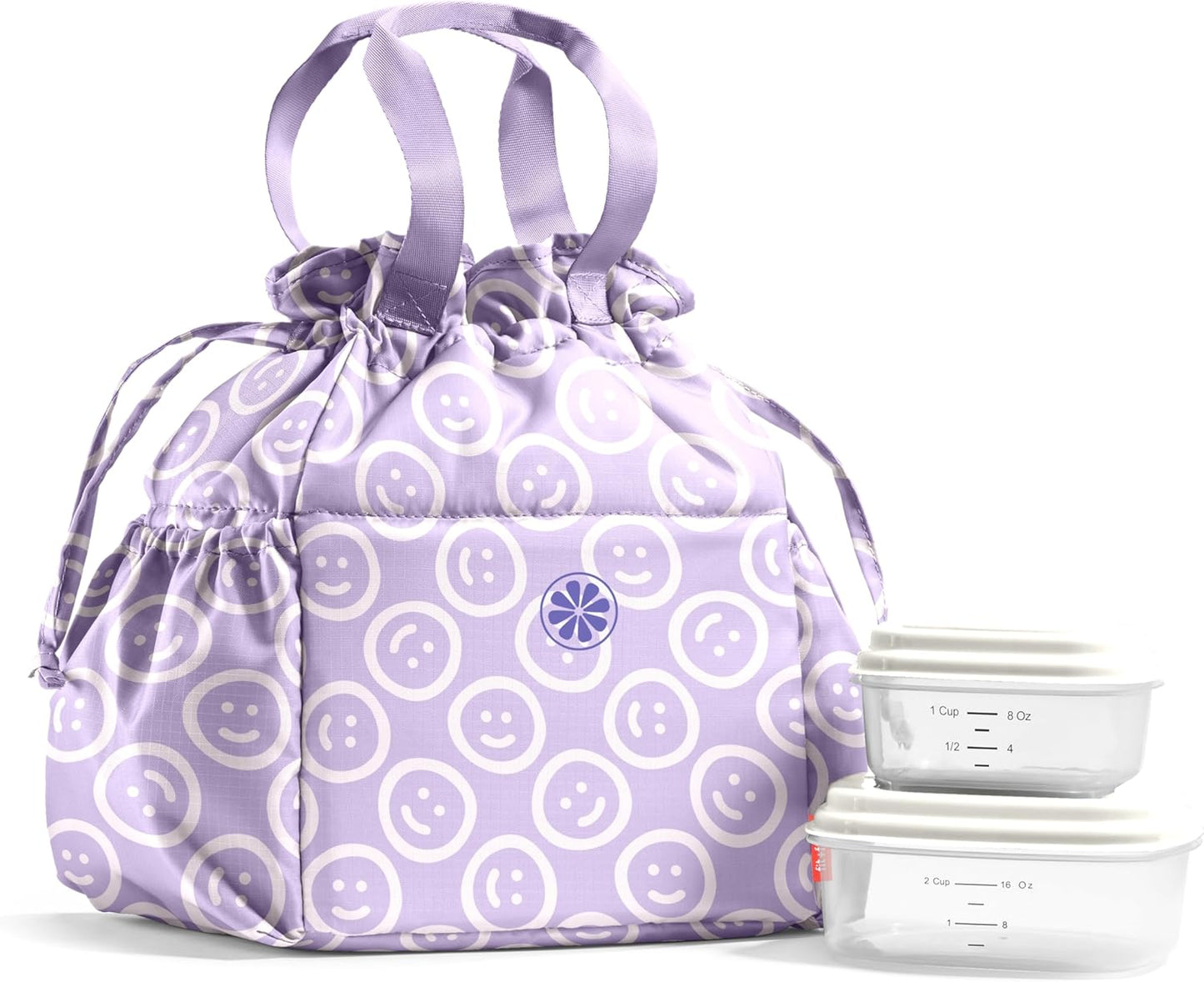 Fit & Fresh Cromwell Drawstring Lunch Bag - Stylish & Functional