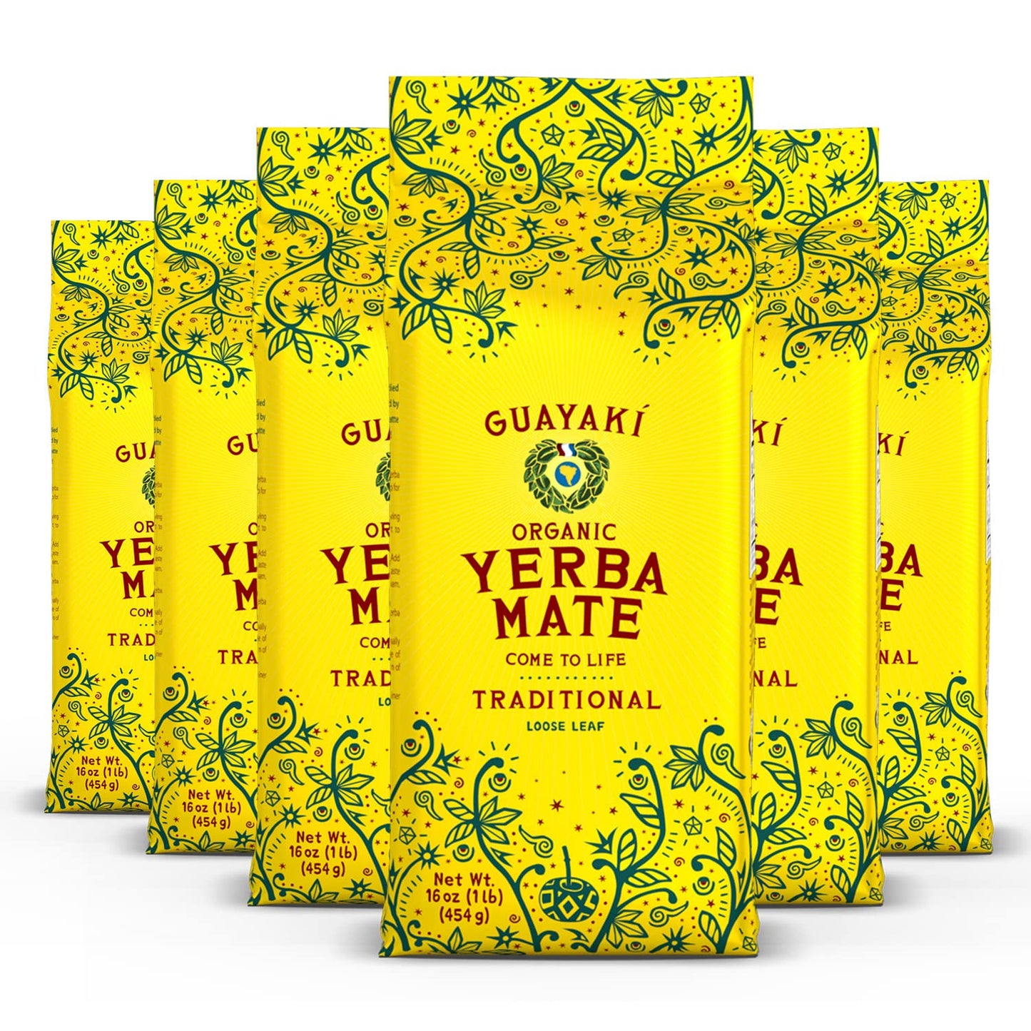 Guayaki Yerba Mate Organic Traditional Unsweetened Loose Leaf