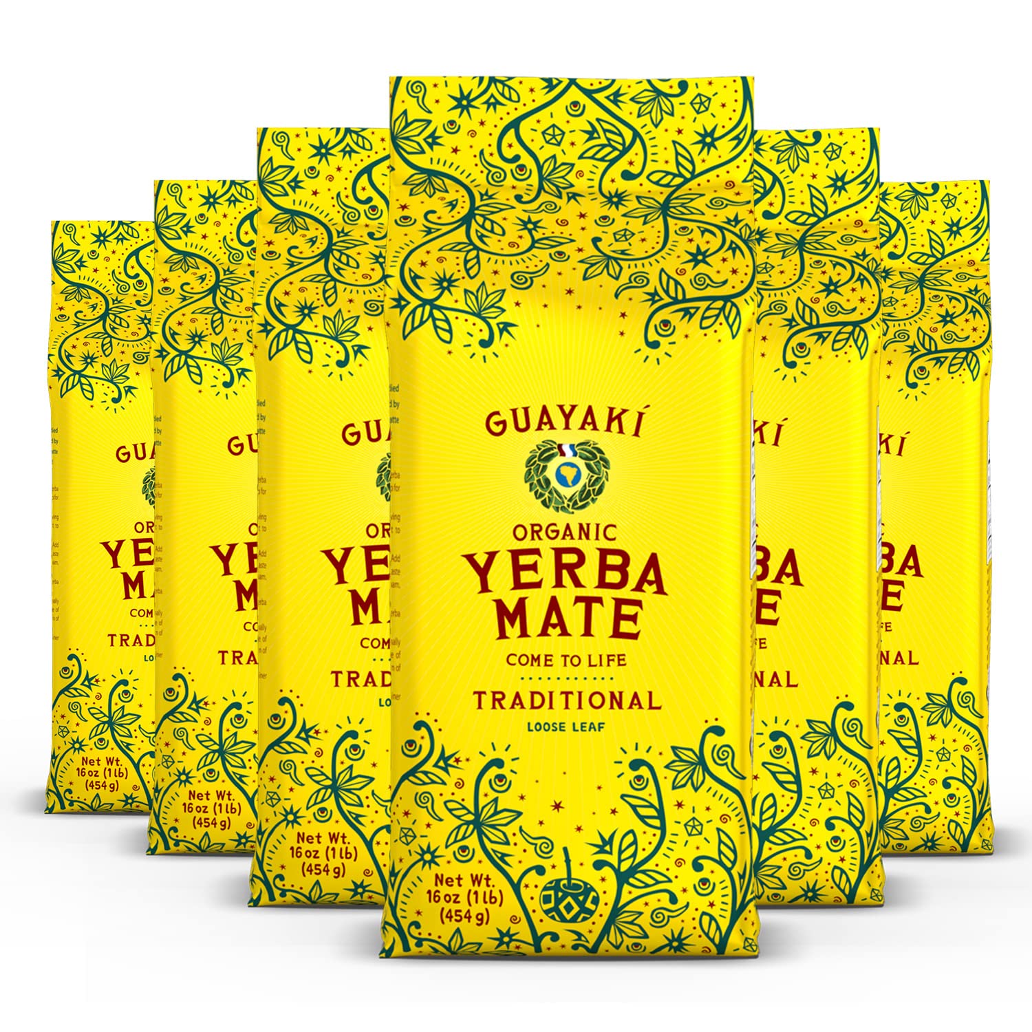 Guayaki Yerba Mate Organic Traditional Unsweetened Loose Leaf