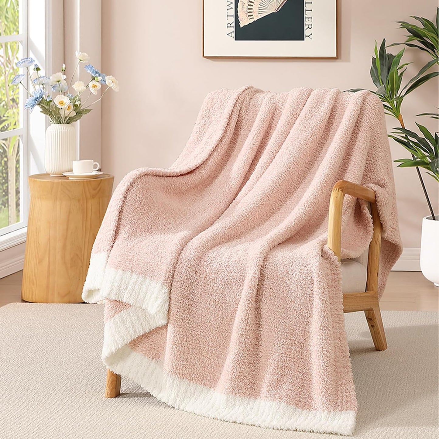 Cozy Warm Throw Blanket for Couch, Sofa, Bed, and Travel