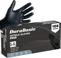 DuraBasic Black Nitrile Gloves - Heavy-Duty Chemical-Resistant