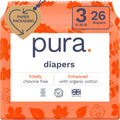 Pura Size 3 Eco-Friendly Diapers (9-20 lbs) - Gentle, Long-Lasting