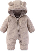 Warm Fleece Bear Onesie for Newborns