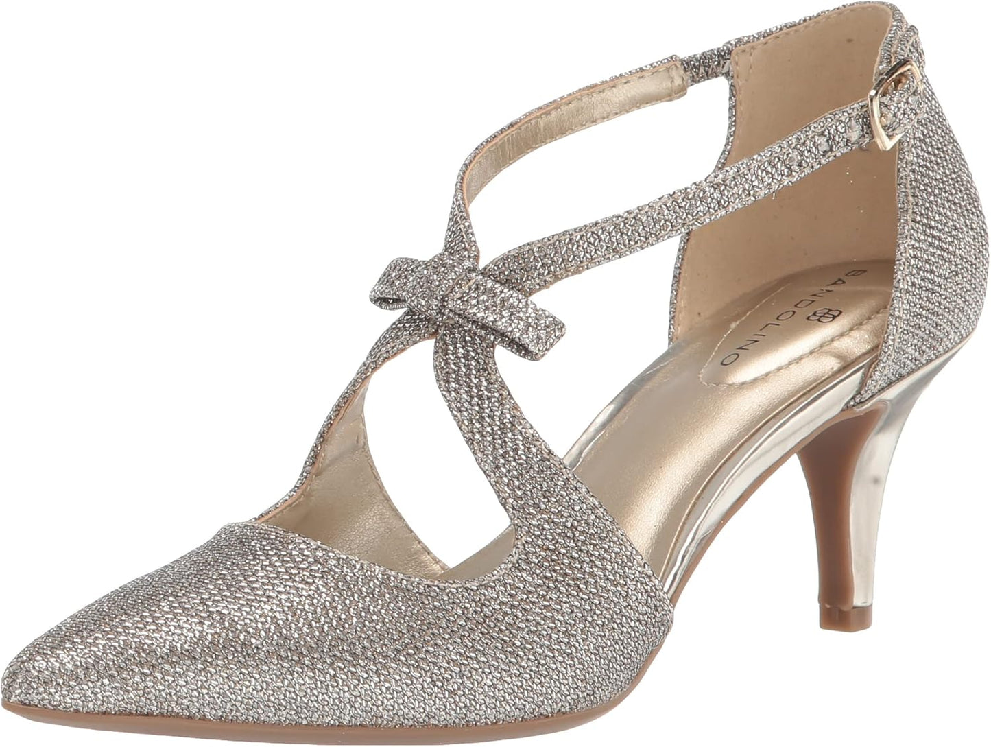 Bandolino Women's Zeffer Pump: Stylish Kitten Heel with Bow Detail