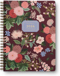 RIFLE PAPER CO. 2026 12-Month Softcover Spiral Planner - Dahlia Design