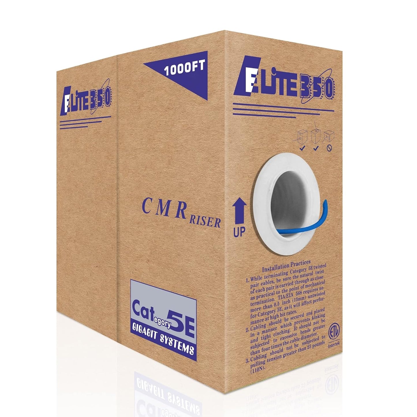 Elite Cat5e Riser Cable 1000ft for High-Speed Networking