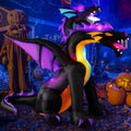 MICOCAH 7 FT Two-Headed Dragon Halloween Inflatable - Eye-Catching