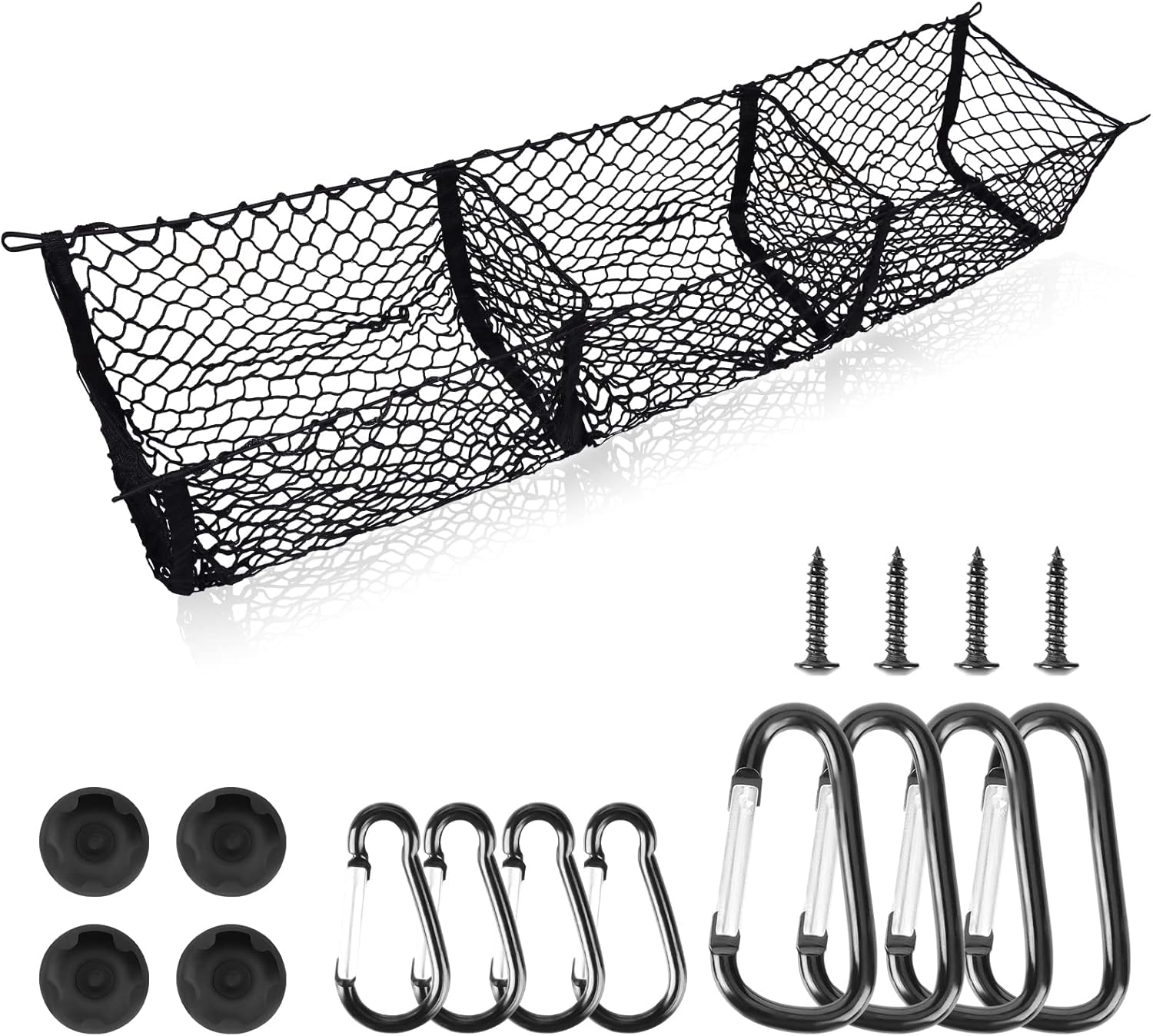 Cargo Net Trunk Bed Organizer for Pickup Trucks - Heavy Duty