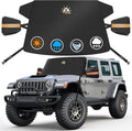 Car Windshield Snow Cover for Jeep Wrangler and More - Heavy Duty