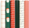 Merry Market Christmas Wrapping Paper Rolls for Festive Gifts
