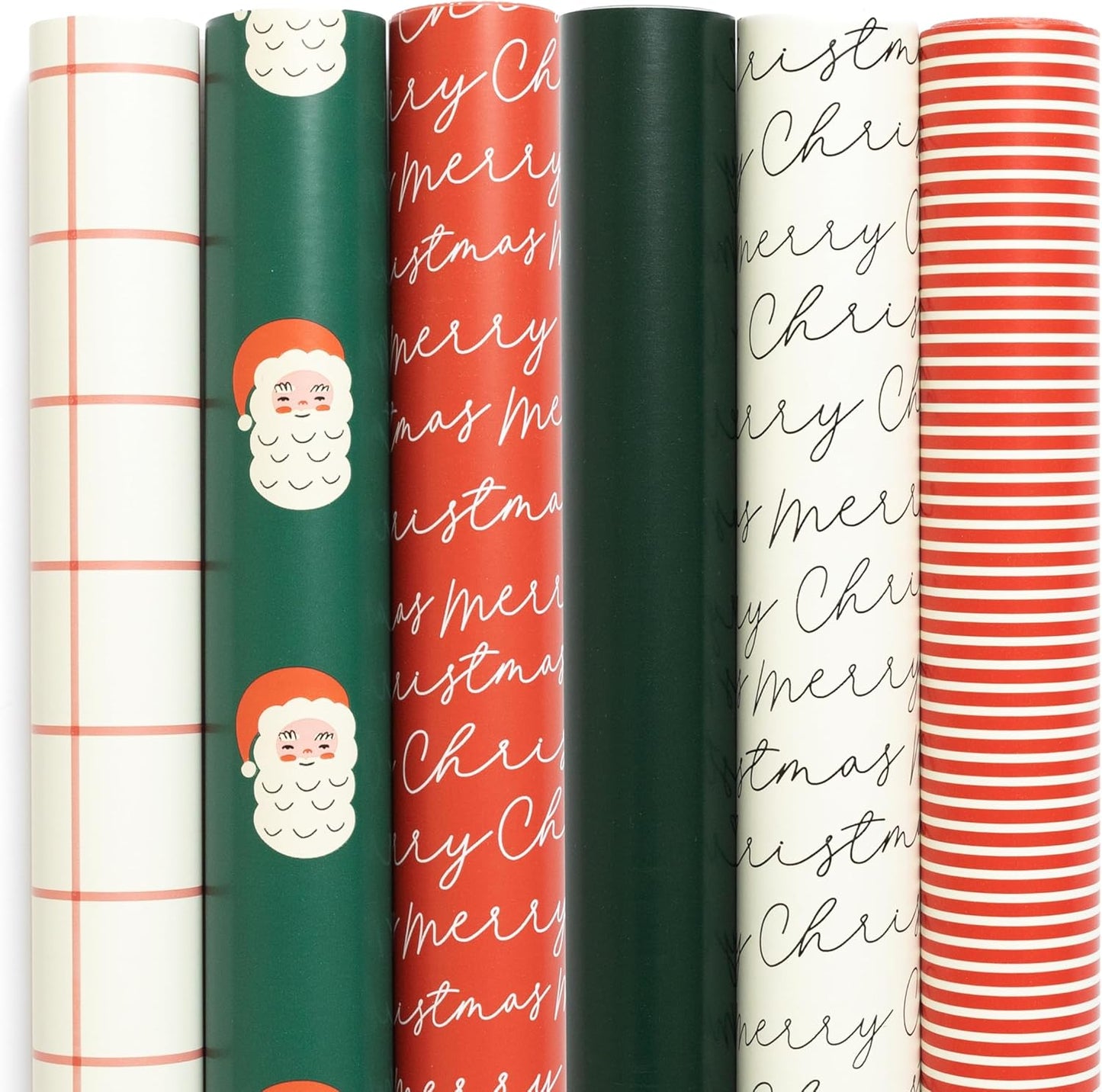 Merry Market Christmas Wrapping Paper Rolls for Festive Gifts