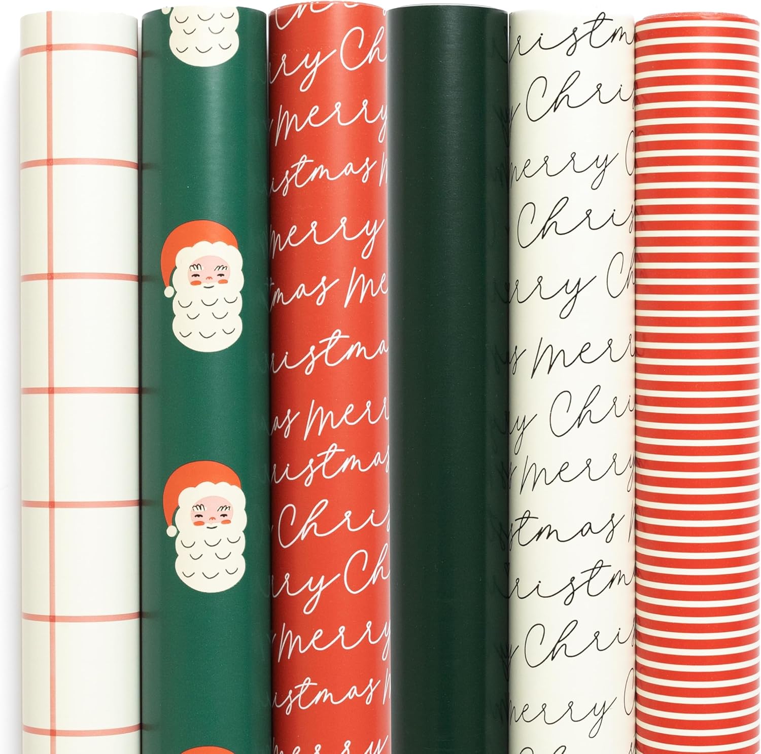 Merry Market Christmas Wrapping Paper Rolls for Festive Gifts