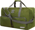 85L Travel Duffel Bag for Men - Foldable Weekender in Loden Green
