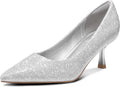 mysoft Kitten Heels for Women Low Heel Pumps 2 in Closed (Style 3KM9)