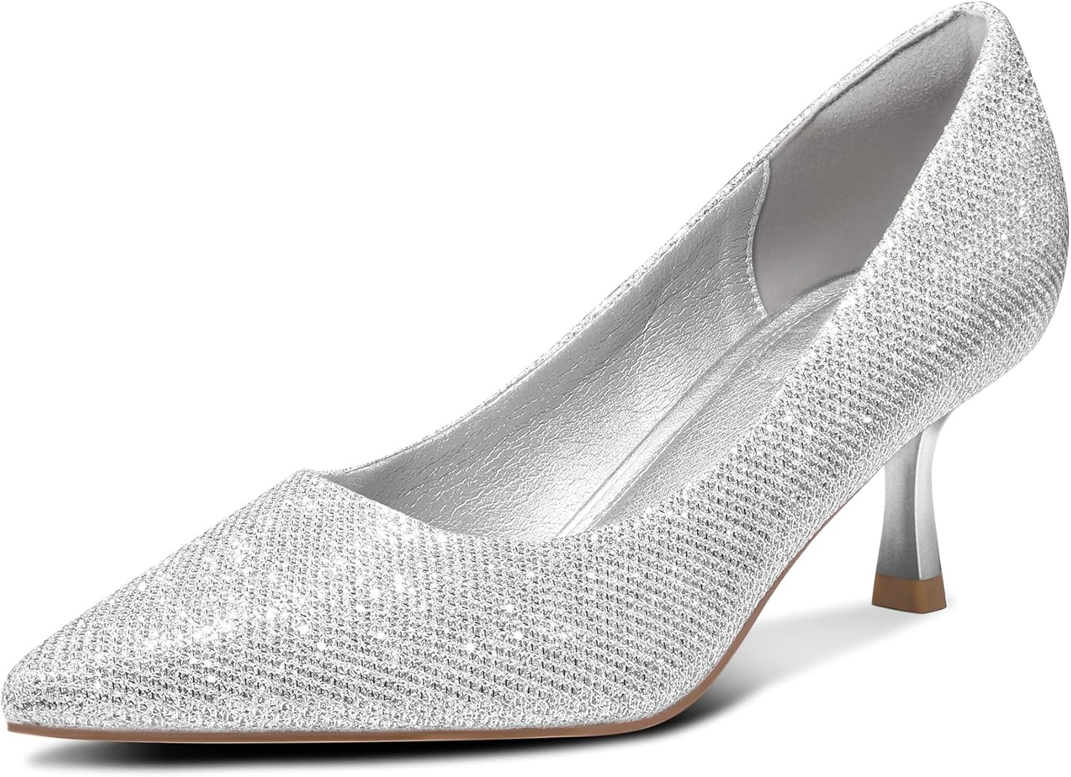 mysoft Kitten Heels for Women - Elegant Low Heel Pumps