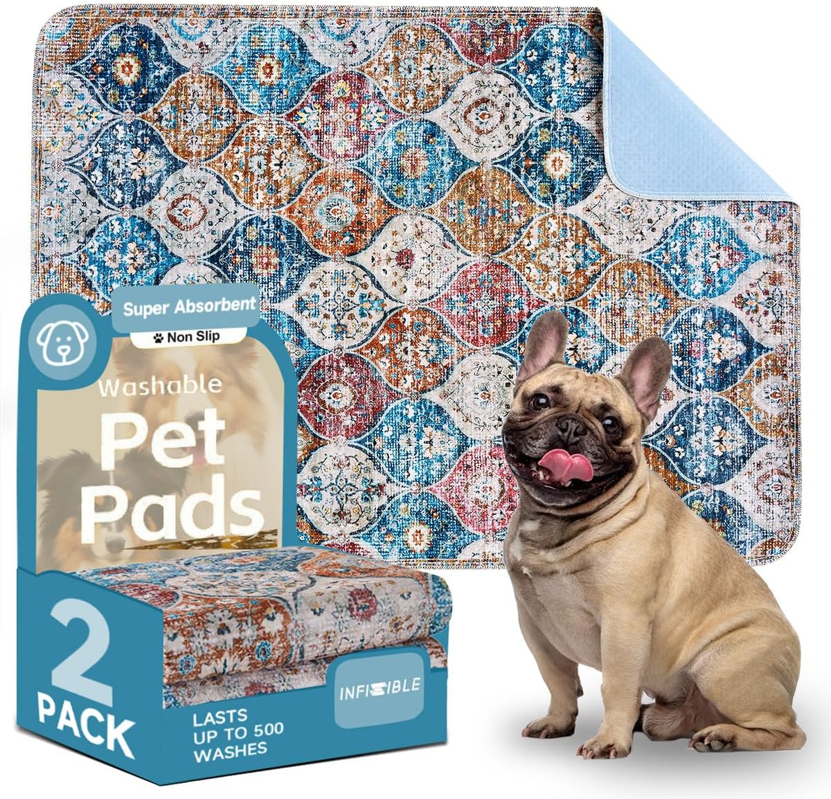 Washable Pee Pads for Dogs - Super Absorbent & Leakproof