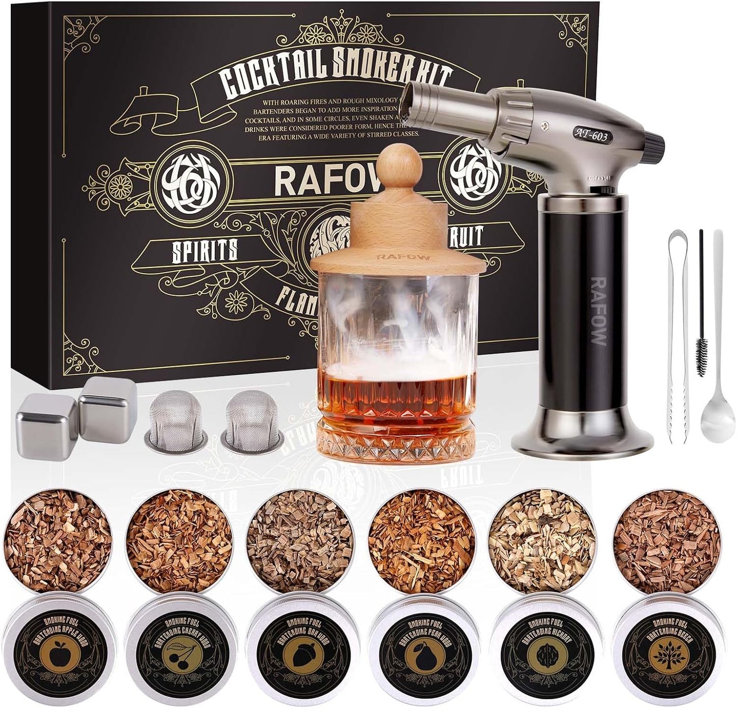 Whiskey Smoke Infuser Set - 6 Flavors - Bourbon & Whisky Gifts