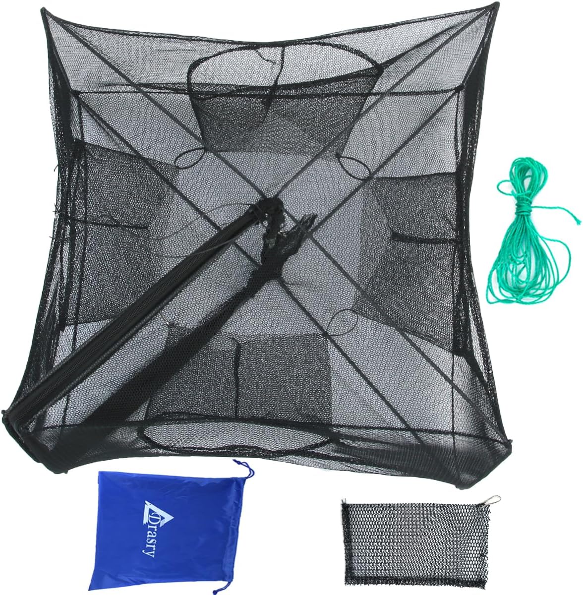 Drasry Foldable Fishing Bait Net - Easy Catch!