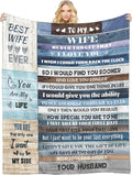 Gifts for Wife Soft Flannel Throw Blanket 60x80 - Cozy, Thoughtful