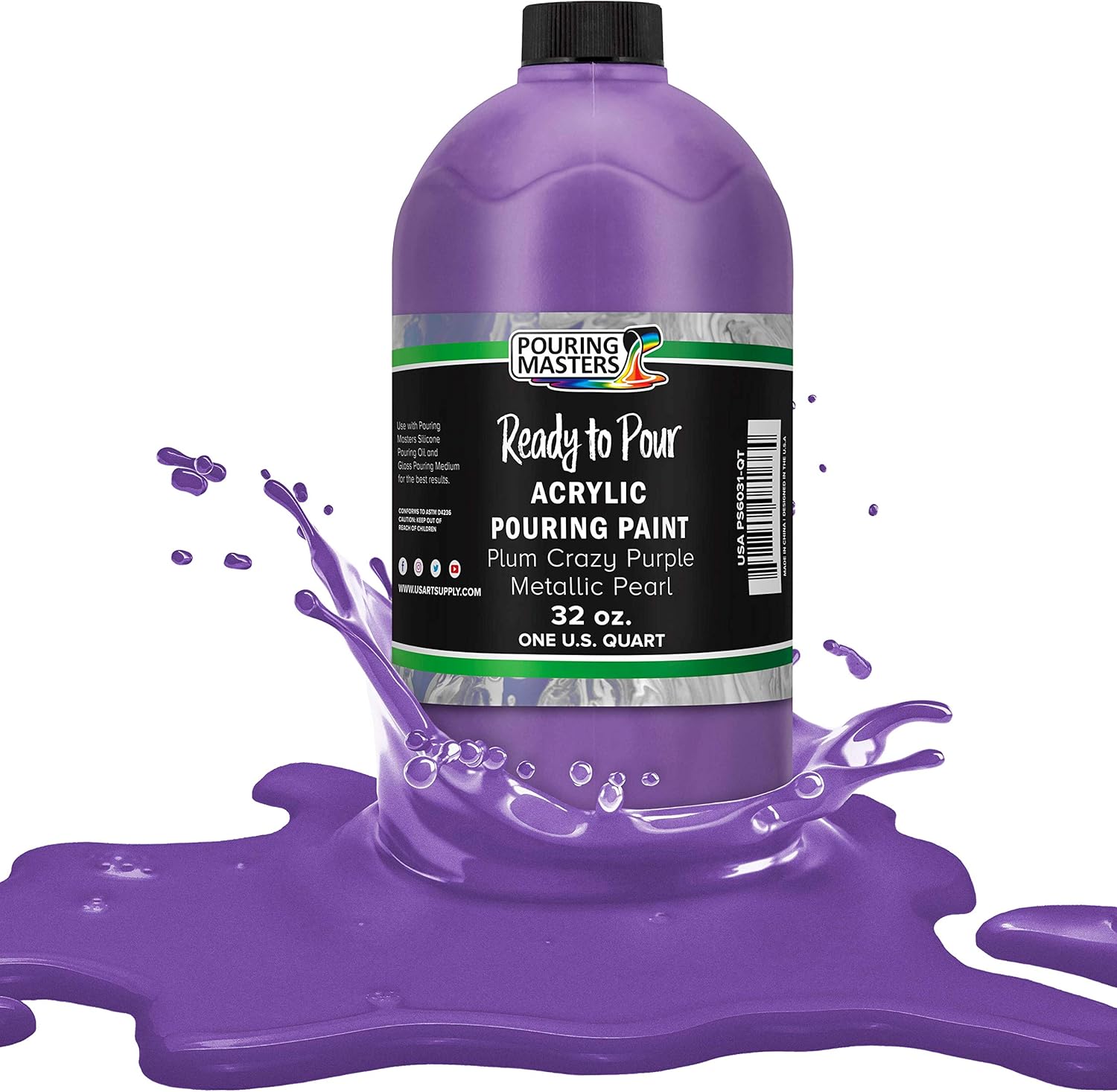 Pouring Masters Plum Crazy Purple Metallic Pearl Acrylic Paint
