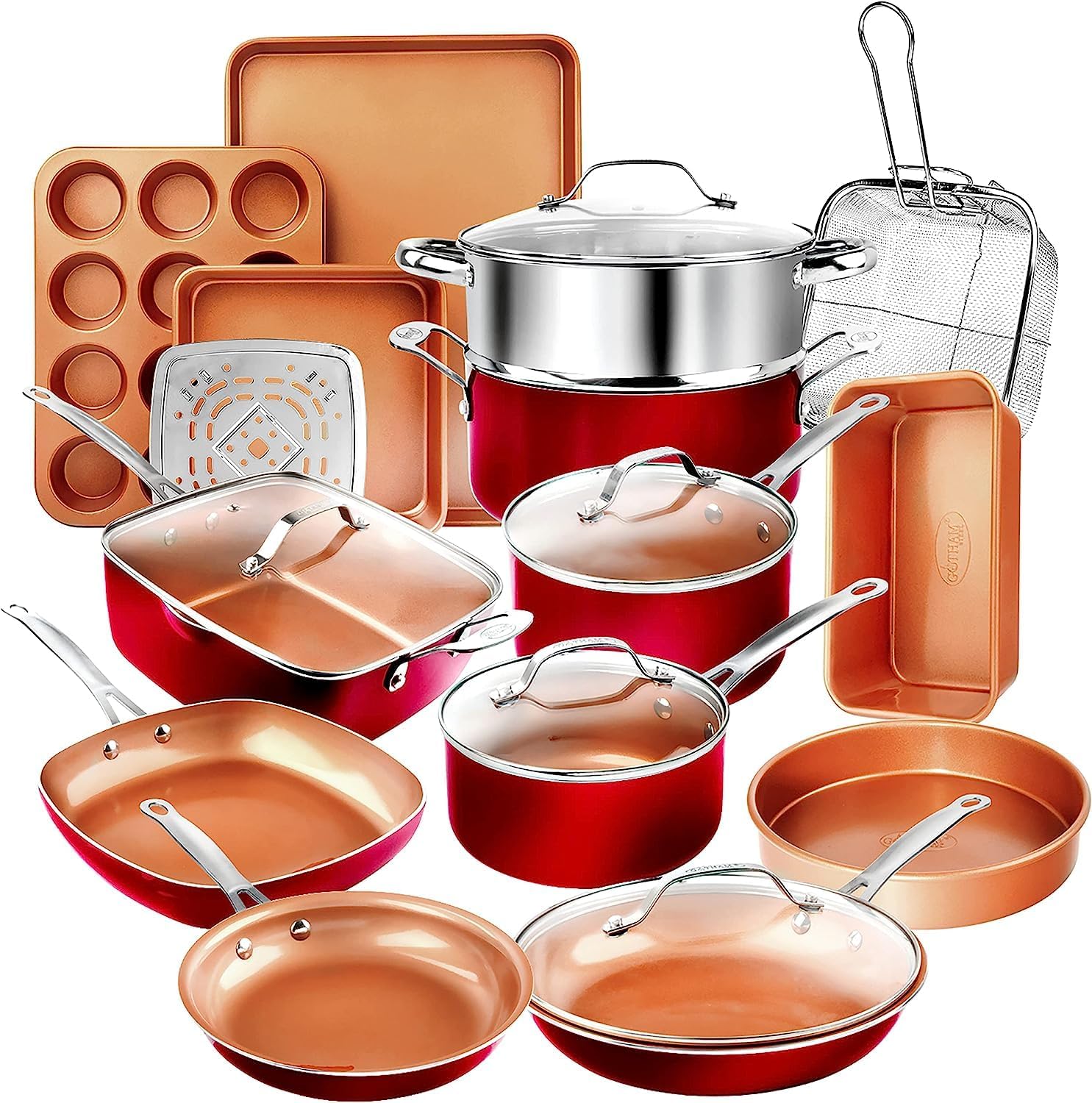 Gotham Steel 20 Pc Pots and Pans Set Nonstick Cookware Review