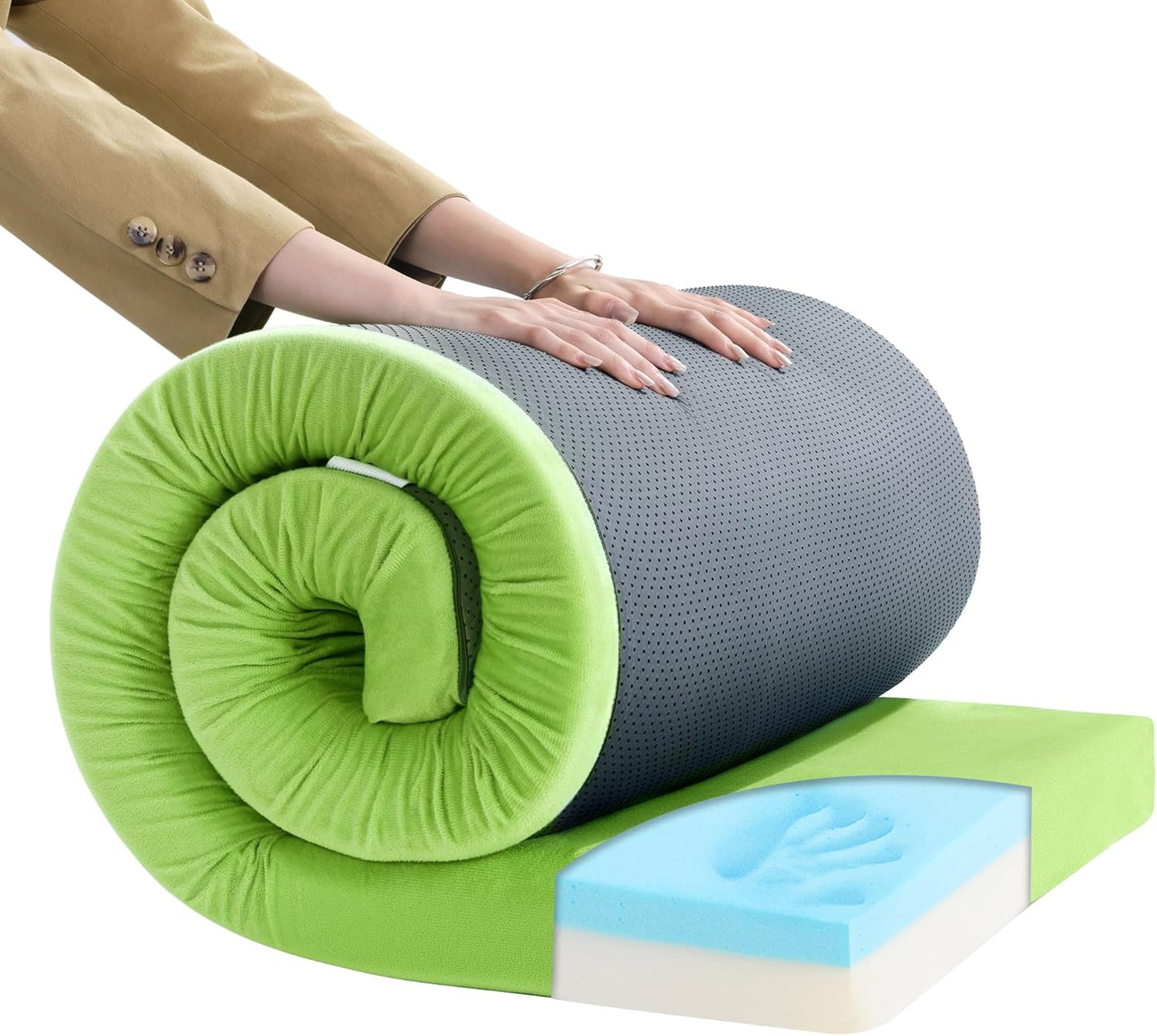 MABOZOO 3 Memory Foam Camping Mattress: Waterproof & Portable
