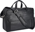 Masa Kawa Leather Briefcase for Men 15.6 in, 17 in Laptop - Timeless