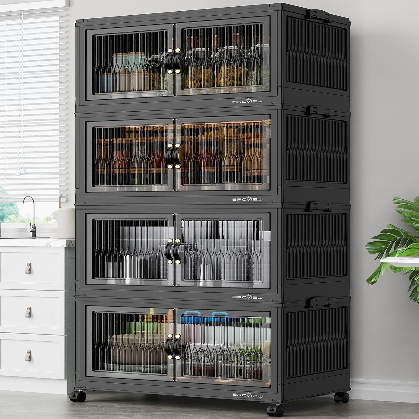 480Qt Stackable Storage Bins for Home Organization and More