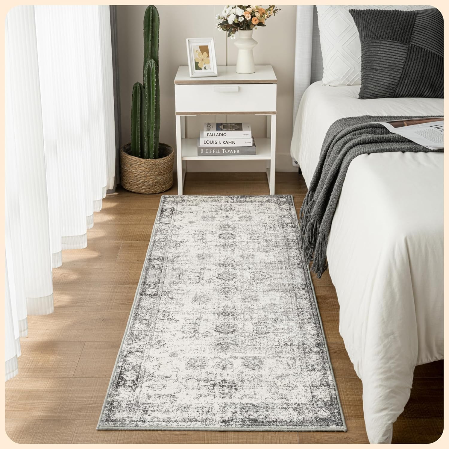 Istana Hallway Runner Rug 2x8 - Stylish Non Slip Entryway Rug
