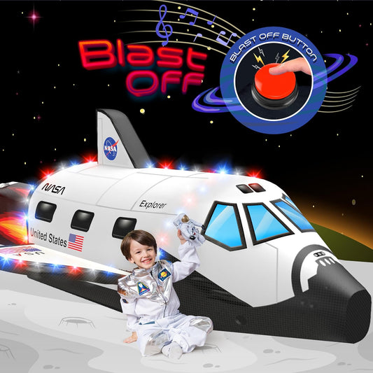 Light-Up Inflatable Rocket  for Kids 3-12