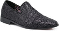 Men's Vintage Glitter Dress Loafers Slip On Shoes - Formal Sparkle