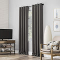 Sun Zero Nordic 2-pack Theater Grade Extreme Blackout Curtains - Gray