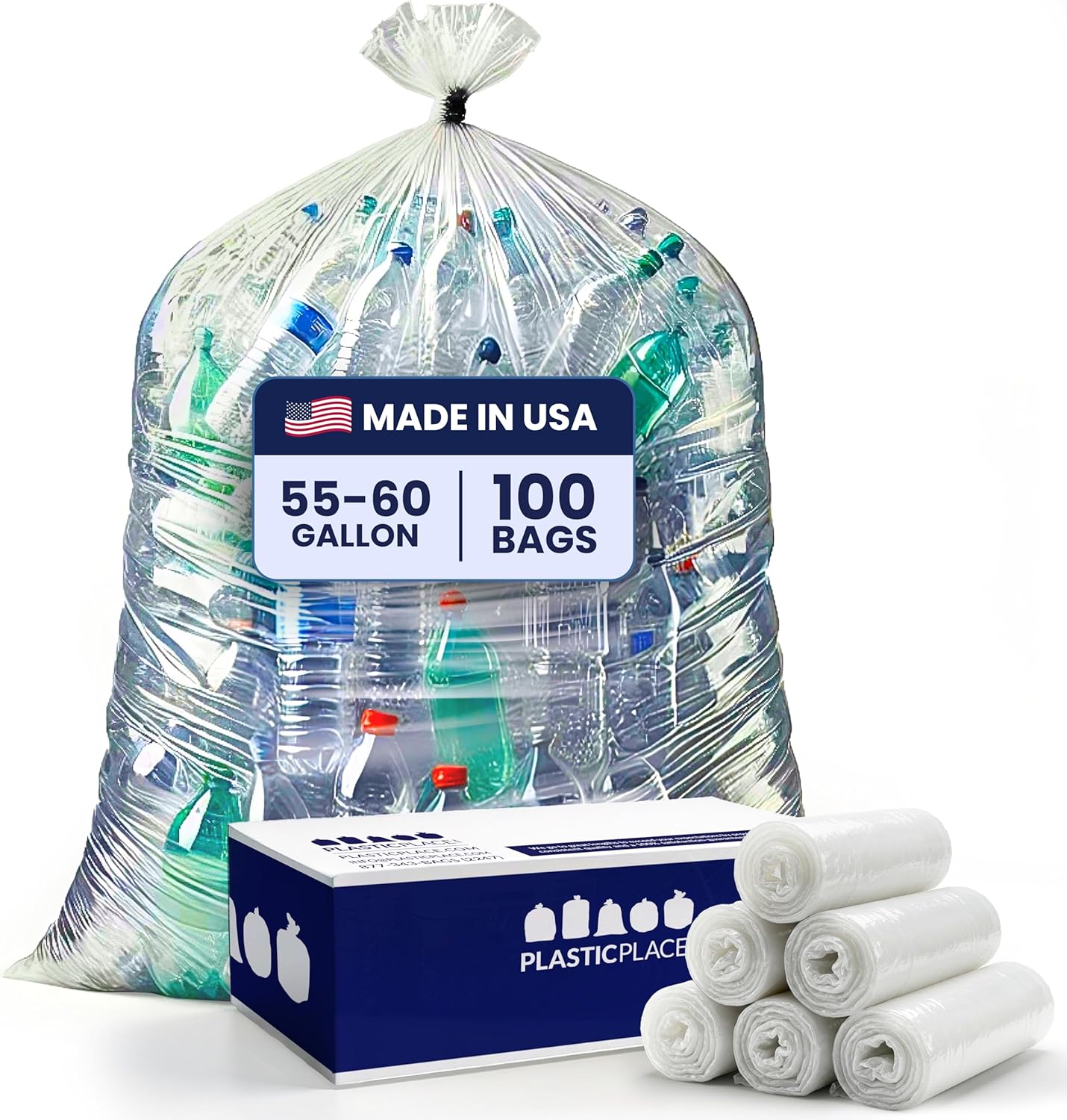 Heavy Duty 55-60 Gallon Trash Bags for Tough Waste Disposal