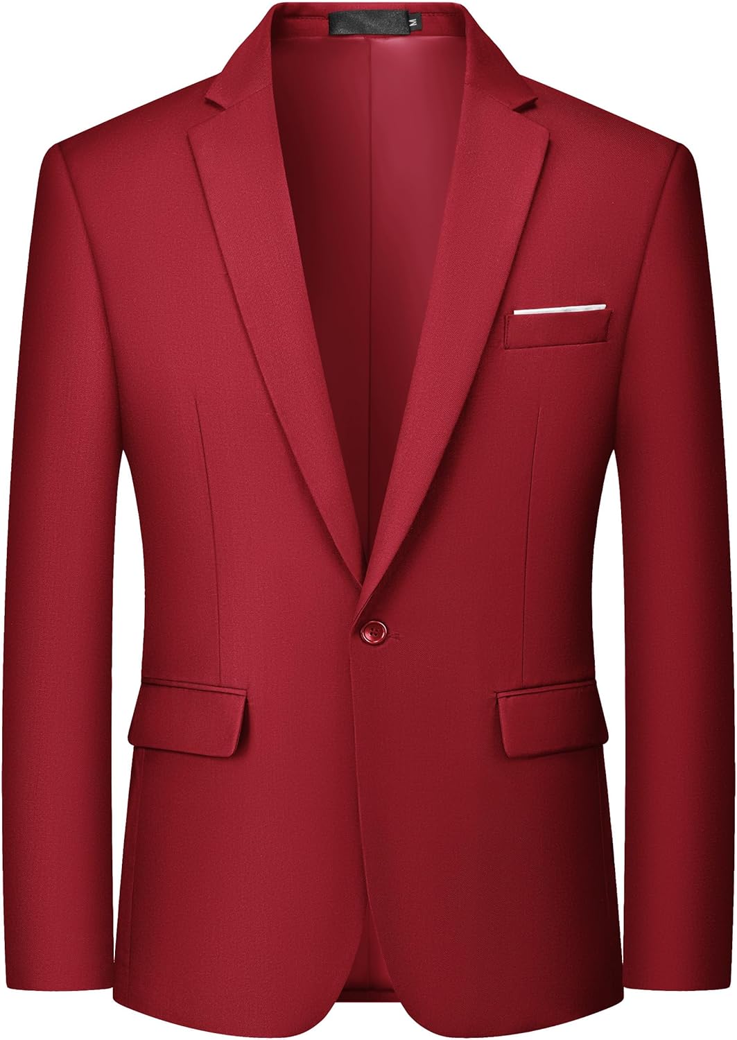 MAGE MALE Men's One Button Blazer for Casual and Business Wear