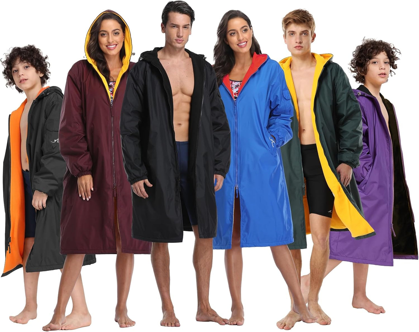 Adoretex Unisex Swim Parka - Water Resistant Warm Coat for All