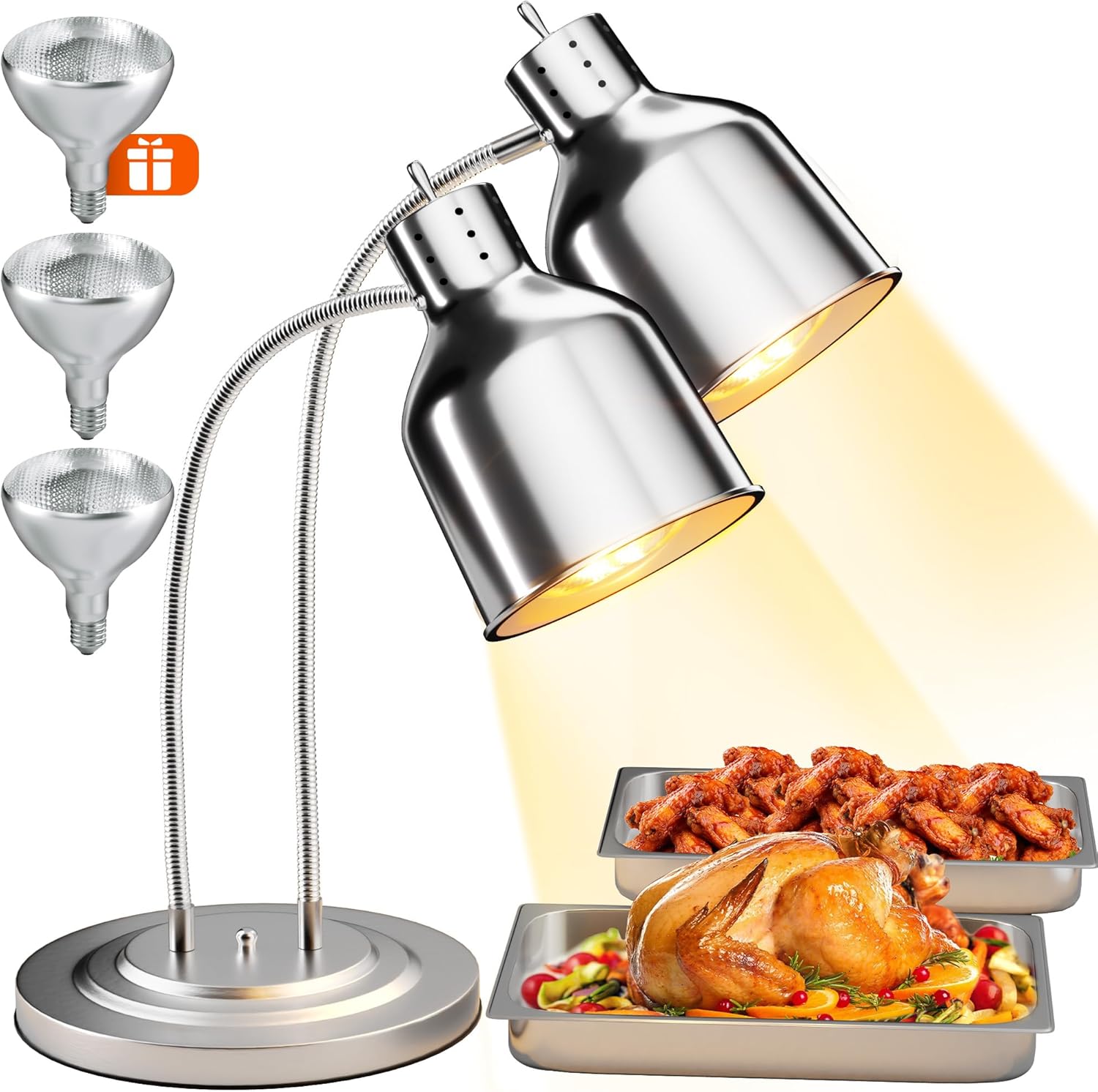 500W Stainless Steel Food Warmer - Keep Your Dishes Hot!
