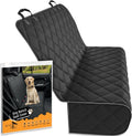 Active Pets Black Car Rear Seat Cover for Dogs - Waterproof & Durable