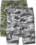 The Children's Place Boys Cargo Shorts 2 Pack - Durable Everyday