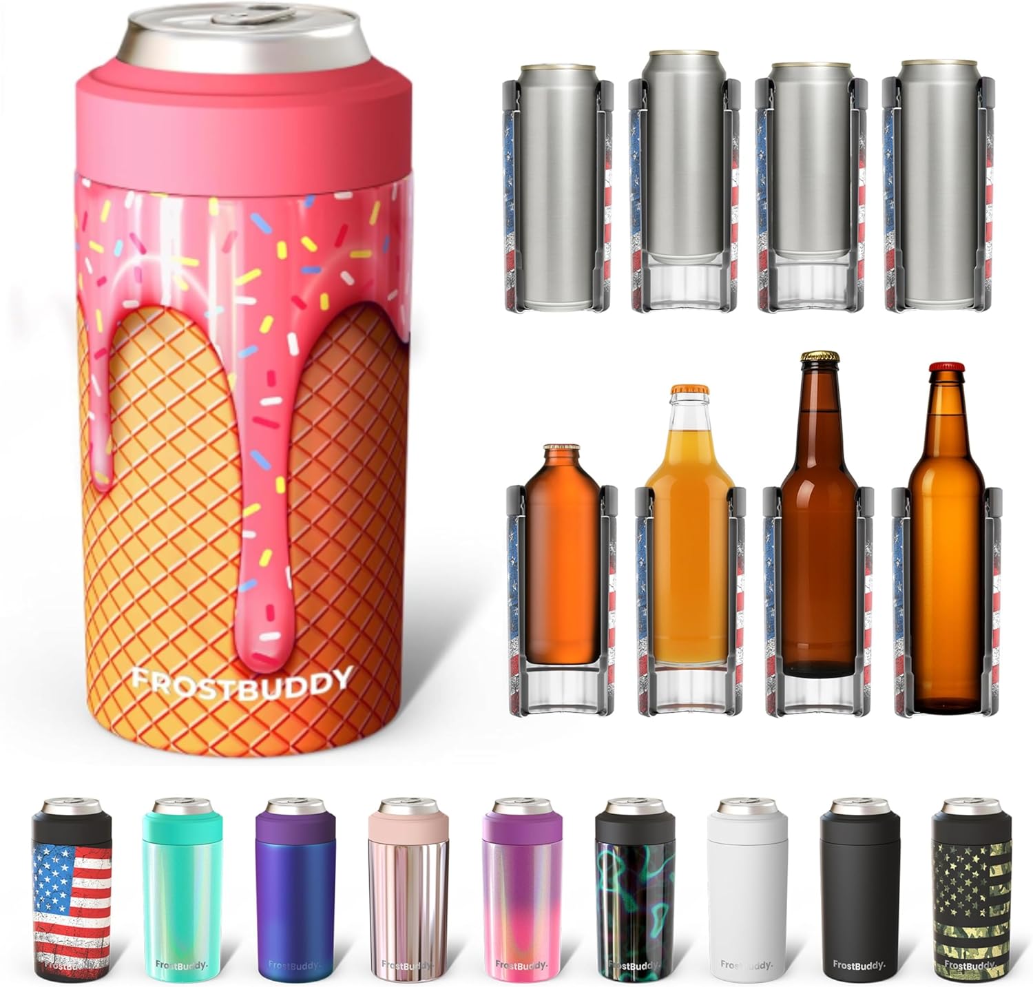 Frost Buddy Universal Can Cooler - Insulated for All Sizes