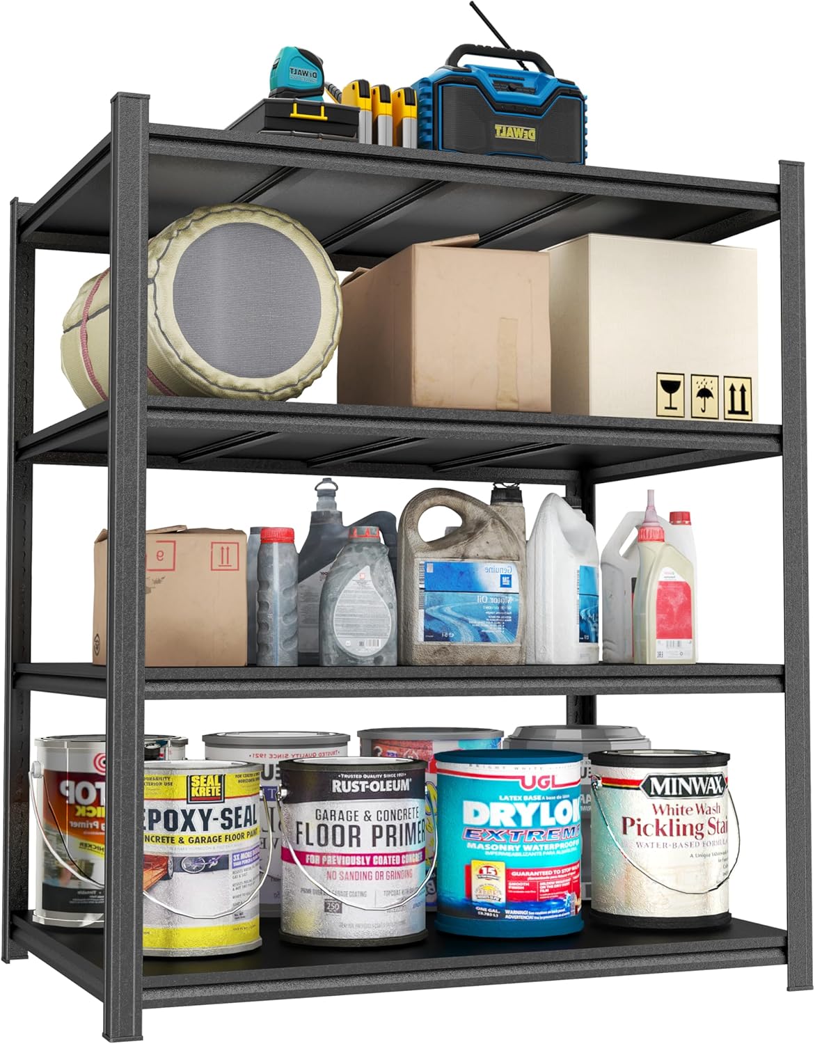 Heavy Duty Metal Garage Shelving Unit for Tools and Equipment