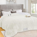 Heated Blanket Queen Size Pure White 84ftin x 90ftin - Dual Control