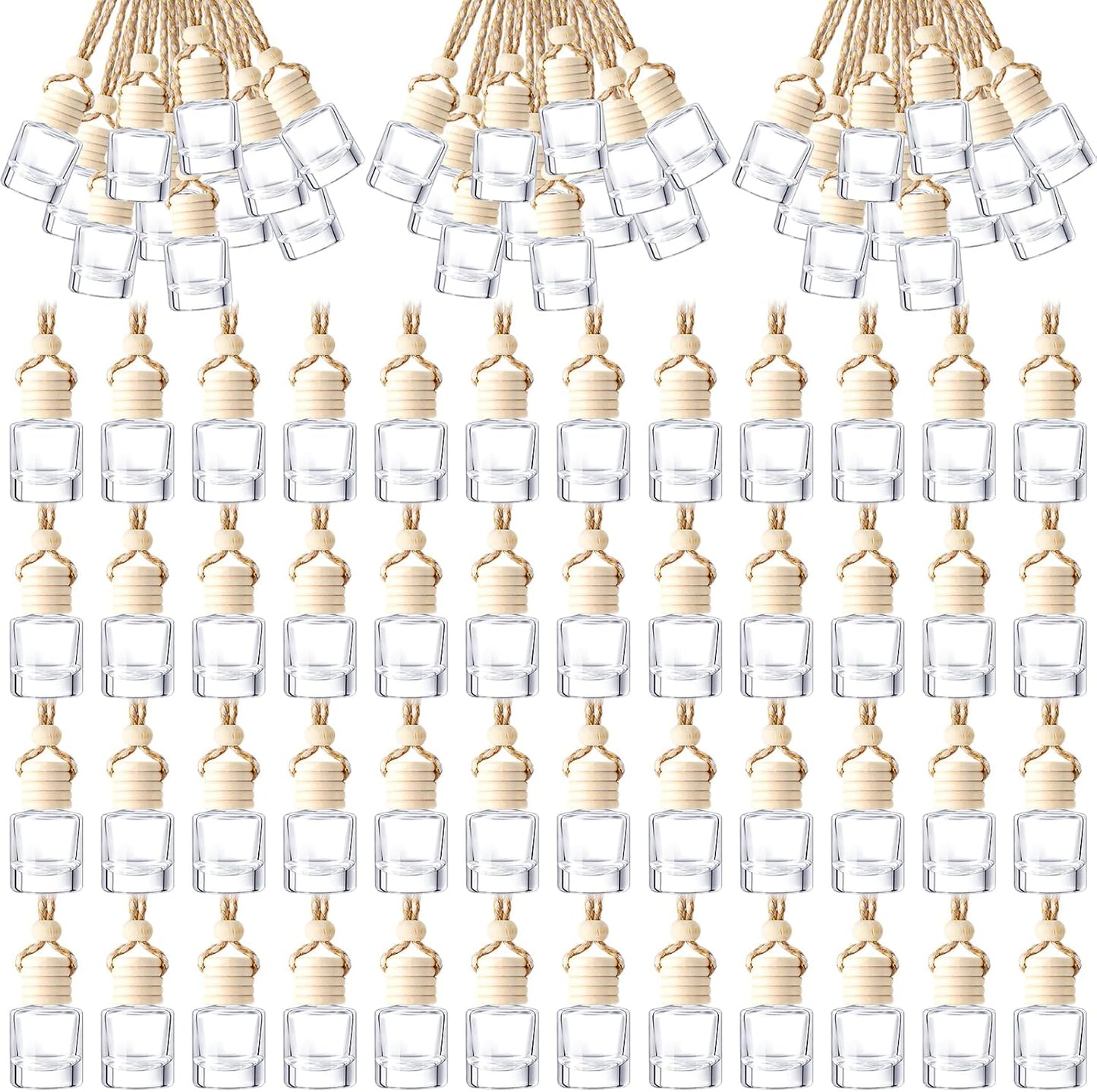200 Pcs Hanging Car Diffuser Bottles for Essential Oils