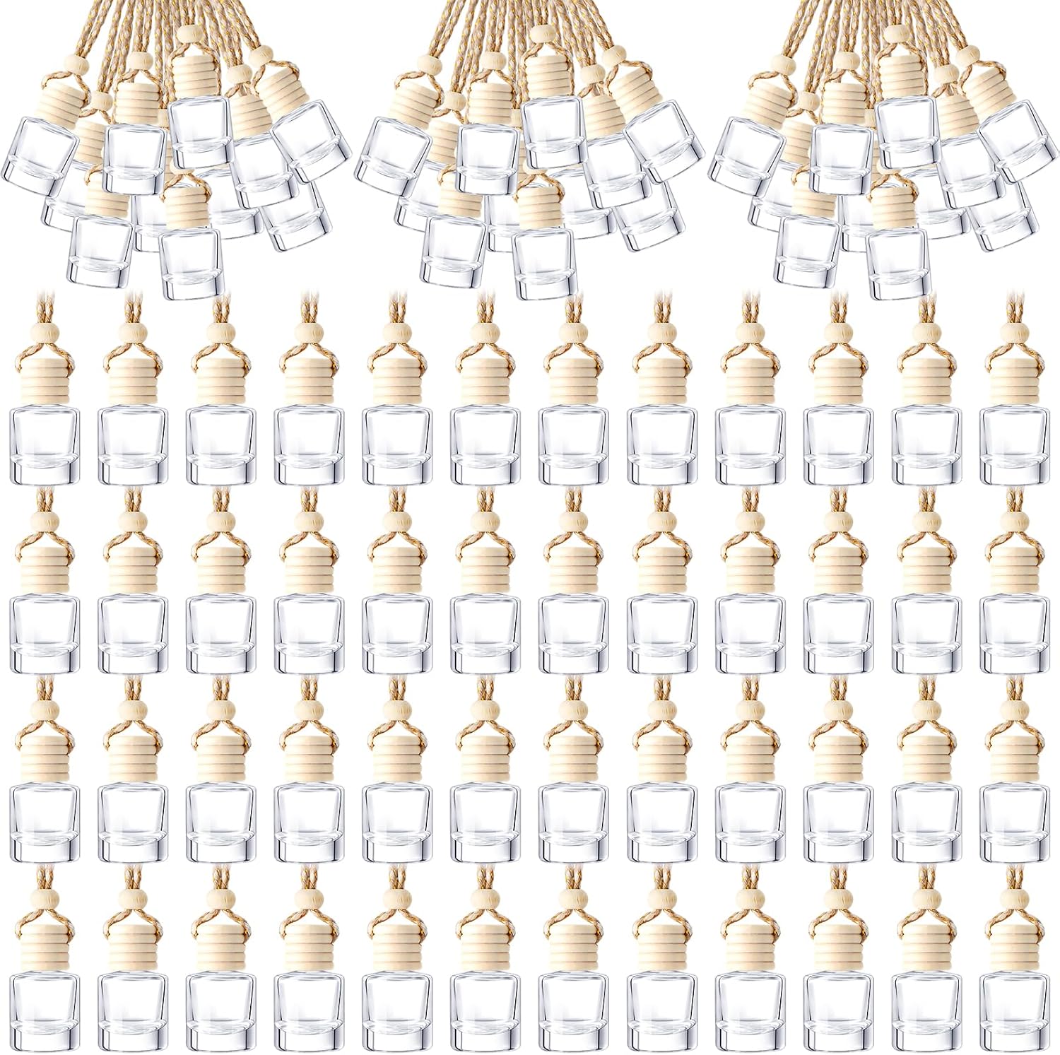 200 Pcs Hanging Car Diffuser Bottles for Essential Oils