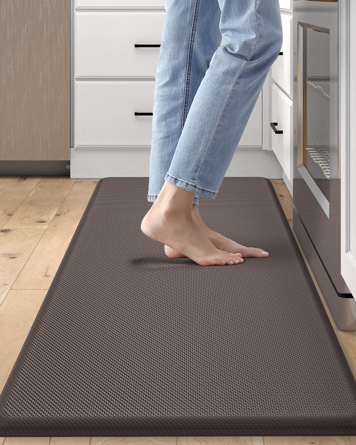 DEXI Kitchen Mat Cushioned Anti Fatigue Non Slip Waterproof Rug