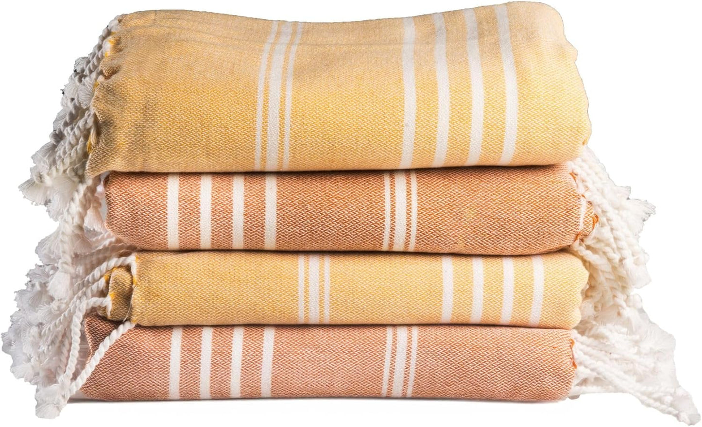Salt Earth 100% Cotton Sateen Weave Beach Towels Set of 4