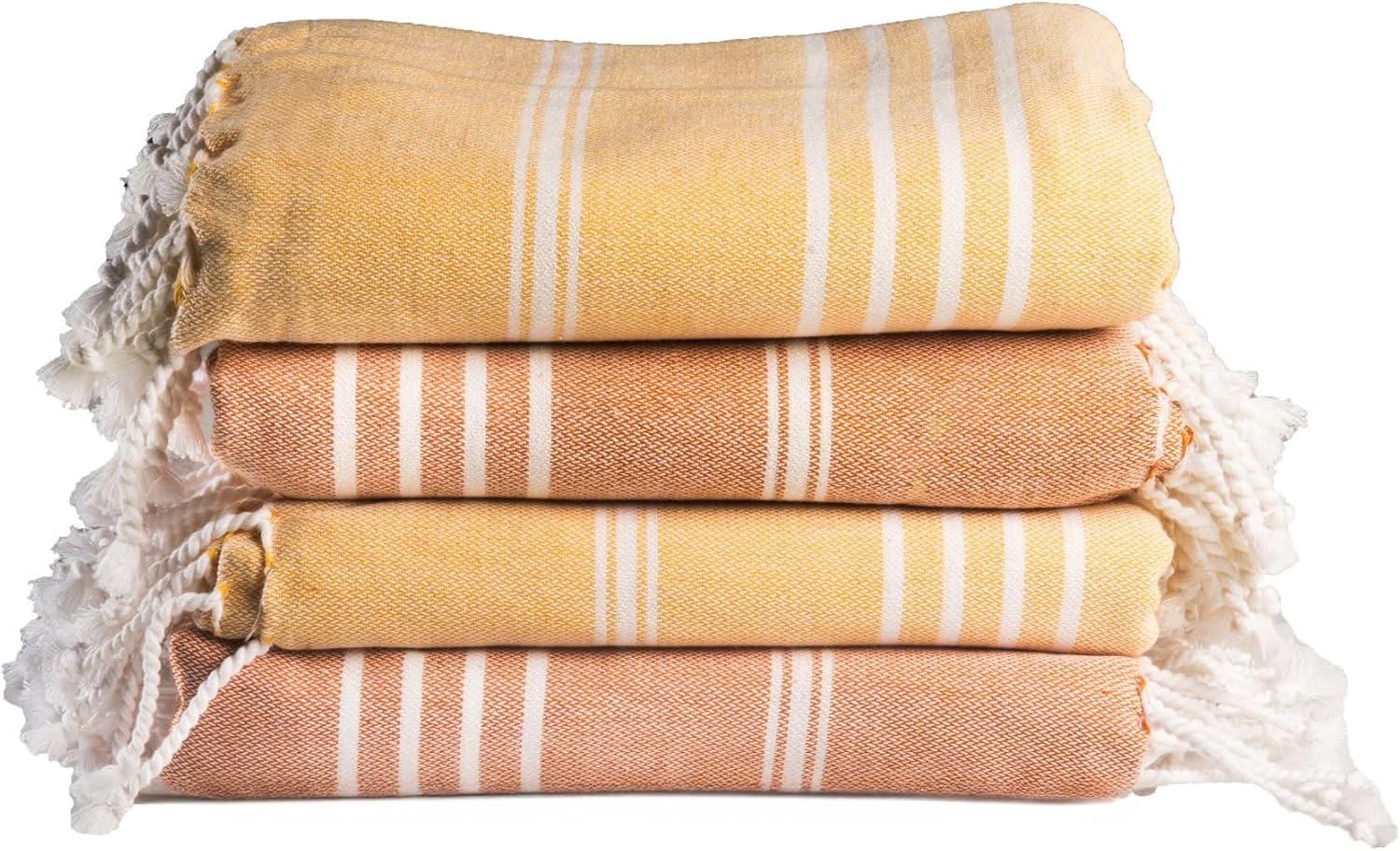 Salt Earth 100% Cotton Sateen Weave Beach Towels Set of 4