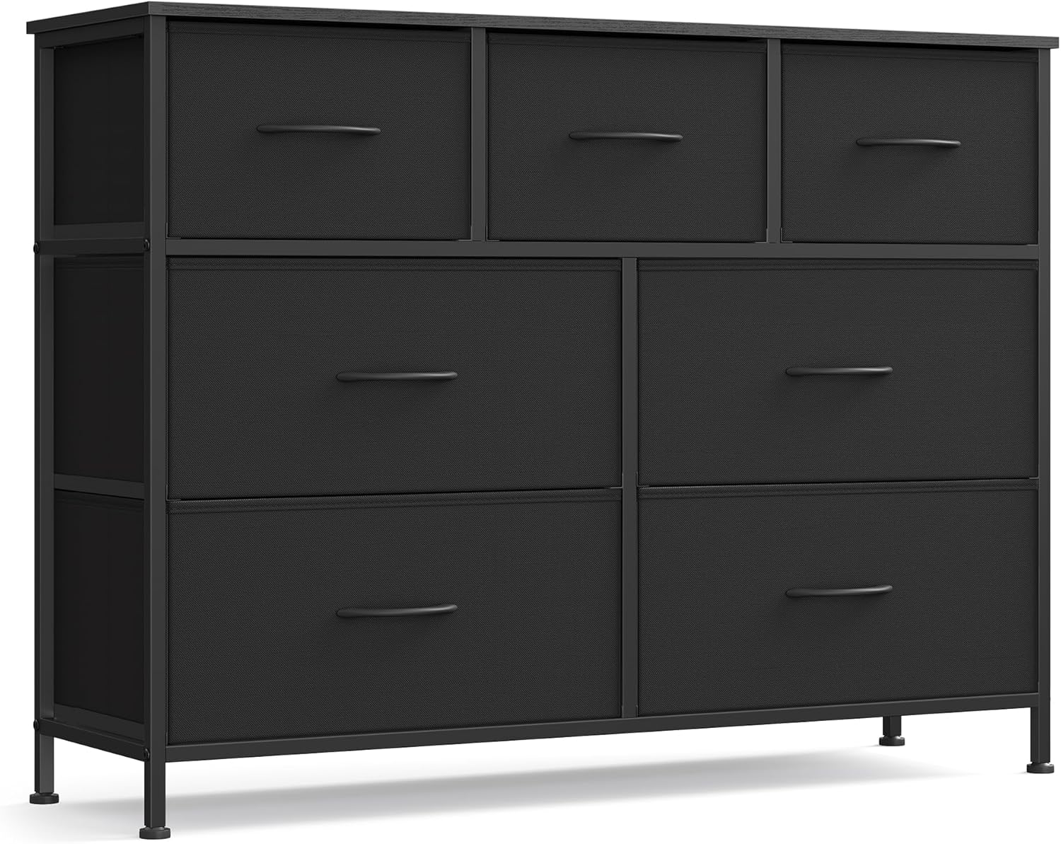 SONGMICS Dresser for Bedroom with 7 Non-Woven Fabric Drawers